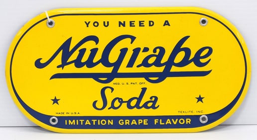 NuGrape Soda sign