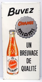 Orange Miami bottle cap sign