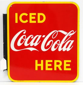 Ice Coca Cola Here sign