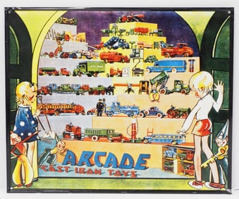 Arcade Cast Iron Toys sign