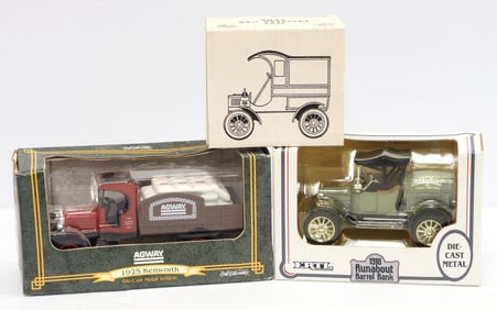 (3) Ertl truck banks
