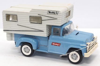 Buddy L Blue Camper Truck