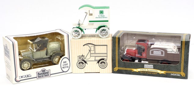 (3) Ertl truck banks