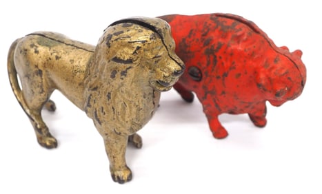 (2) Arcade banks & Lion