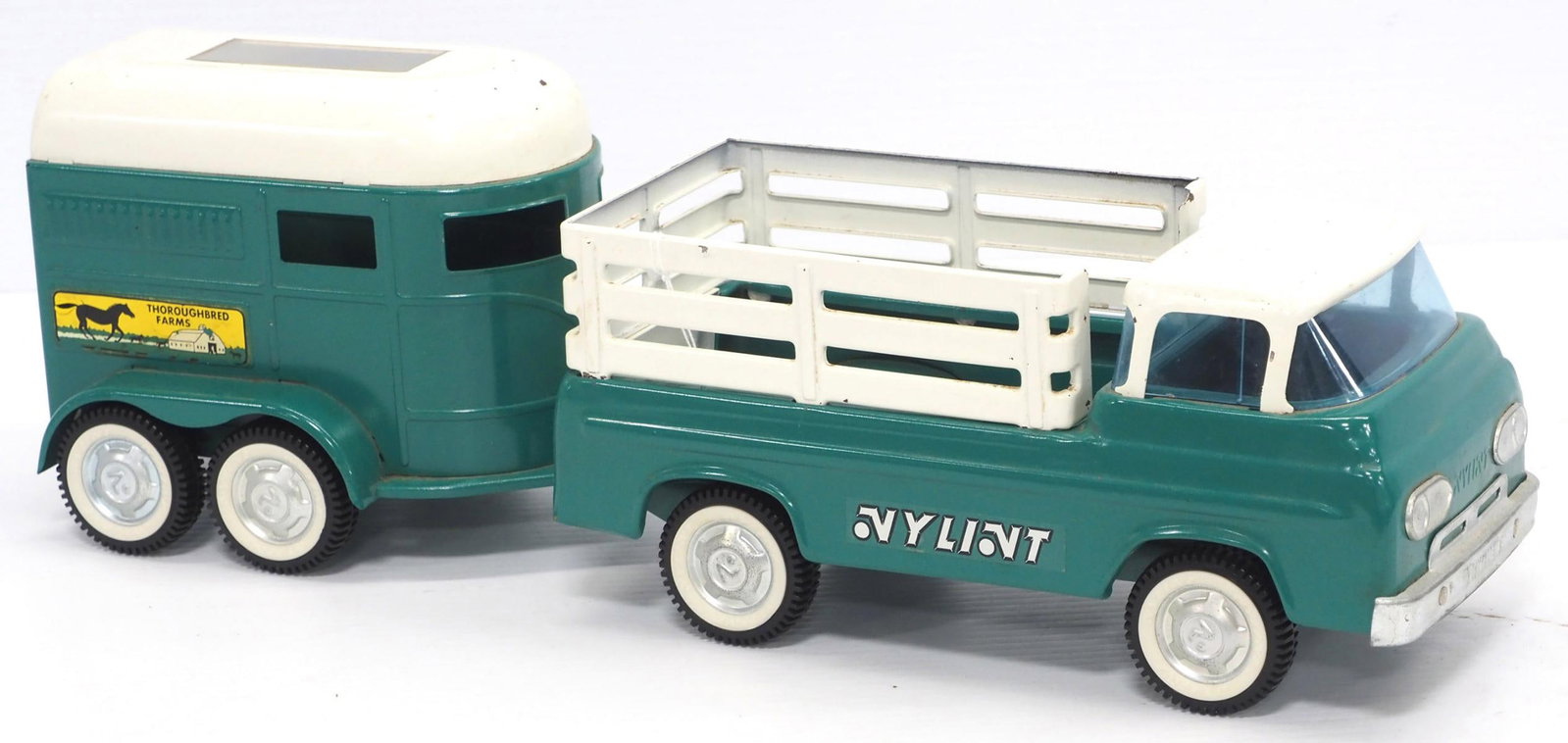 Nylint Econoline Horse Farm Stake Truck & Trailer: Nylint Econoline Horse Farm Stake Truck & Trailer