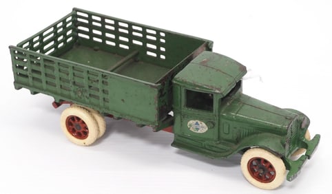 Arcade cast iron International Stake Truck