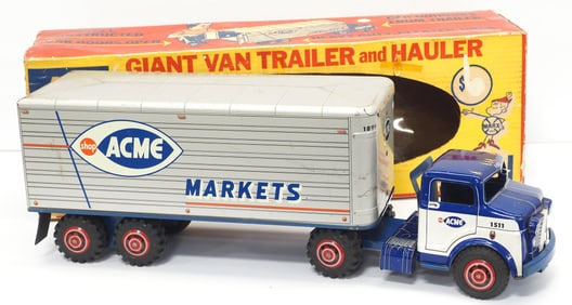 Marx Acme Van Trailer Hauler Truck