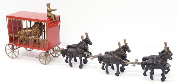 Arcade Circus Wagon with 6-horse team