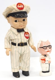 Buddy Lee Coca Cola / Col. Sanders bobble head