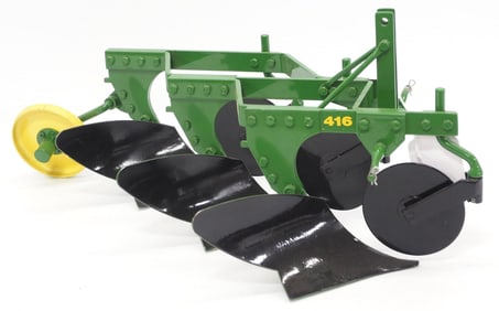 Custom pedal-size John Deere 3-bottom plow
