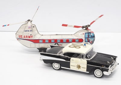 Police Chief Patrol Car / US Army Helicopter