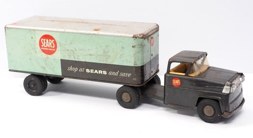 Sears semi with Allstate truck