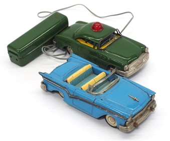 Haji Ford Fairlane convertible / Linemar Police Car