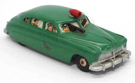 Marx Police wind-up plastic car model