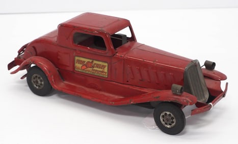 1940s Marx Girard wind-up Fire Chief Sedan