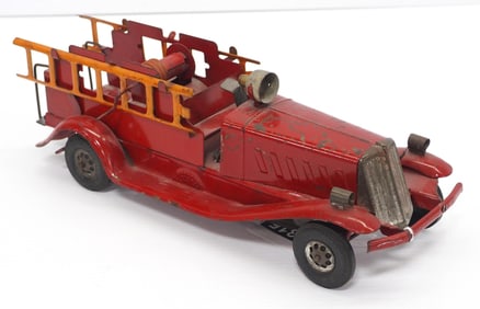 1940's Marx Girard Fire Dept. Ladder Truck