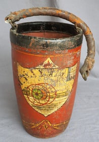Early leather fire bucket