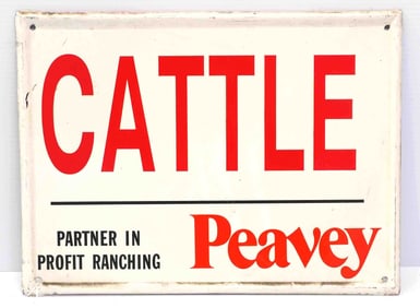 Peavey Cattle sign
