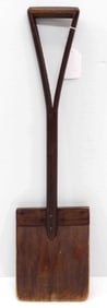 Early wooden shovel