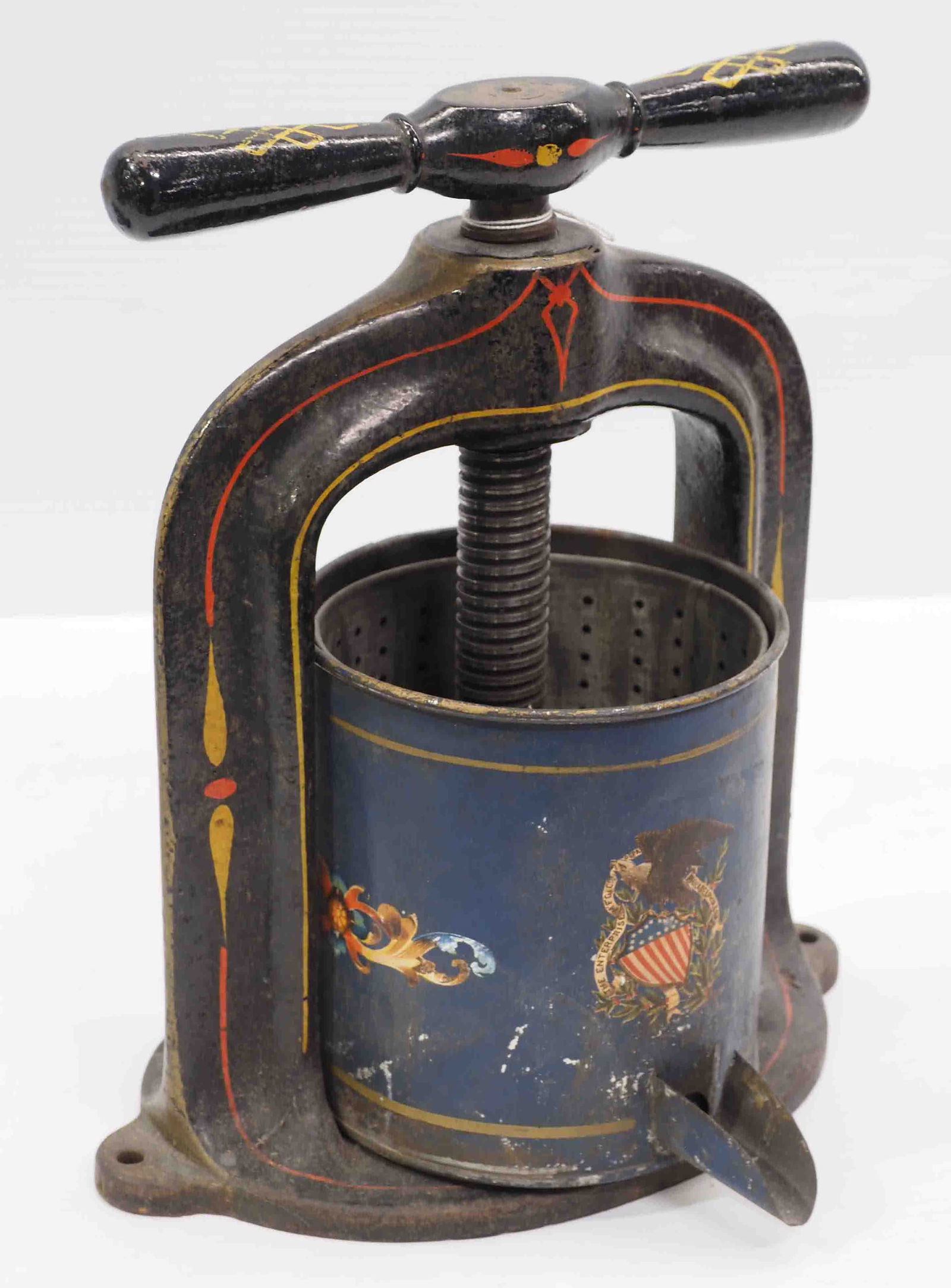 2-quart cast iron & metal fruit press (1 of 3)