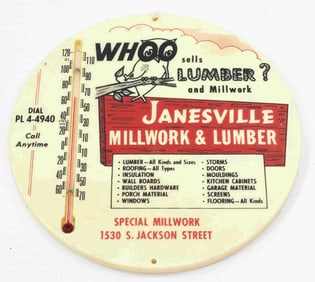Janesville Millwork & Lumber thermometer