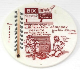 Bix Service Company thermometer