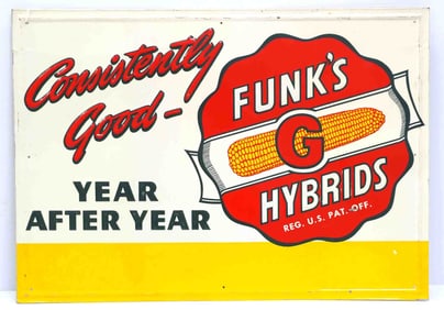 Funk's G Hybrid 'Consistently Good' dealer sign
