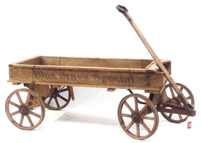 Blue Grass Special child's wooden wagon