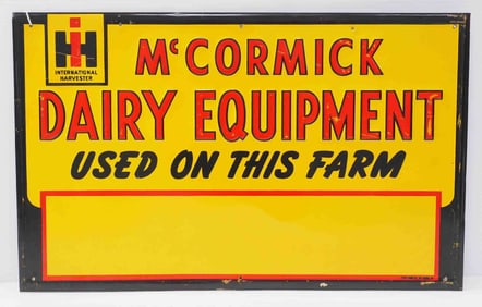 McCormick Dairy Equipment dealer sign