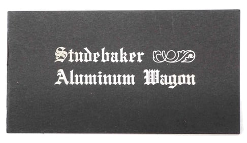 Studebaker Aluminum Wagon paper booklet