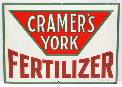 Cramer's York Fertilizer sign