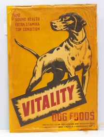 NOS Vitality Dog Foods sign