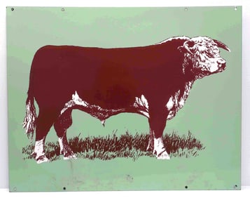 Hereford bull sign