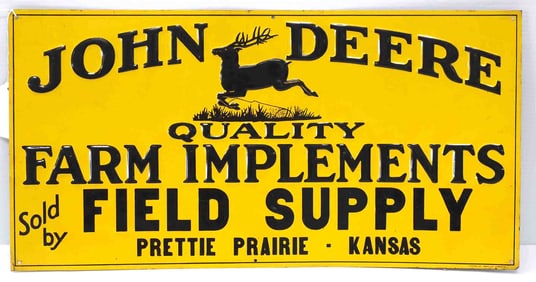 John Deere Farm Implements dealer sign