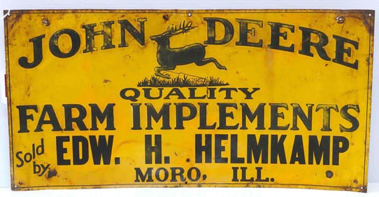 John Deere Farm Implements dealer sign