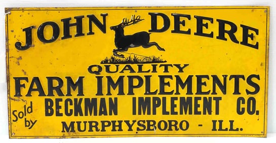 John Deere Farm Implements dealer sign