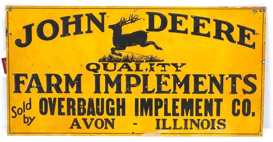 John Deere Farm Implements dealer sign