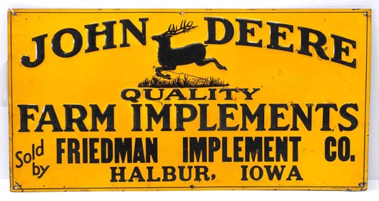 John Deere Farm Implements dealer sign