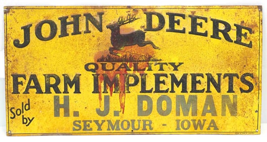 John Deere Farm Implements dealer sign