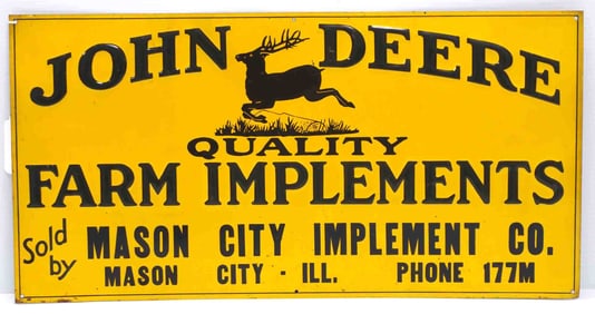 John Deere Farm Implements dealer sign
