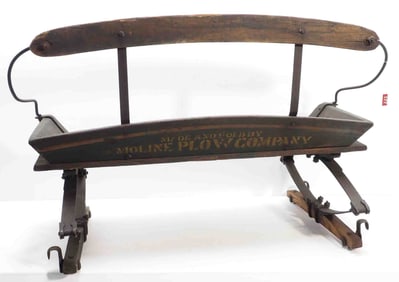 Moline Plow Co. box wagon seat
