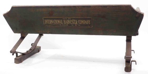 International Harvester Co. box wagon seat