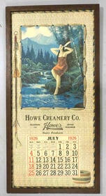 1926 calendar for Howe Creamery Co.