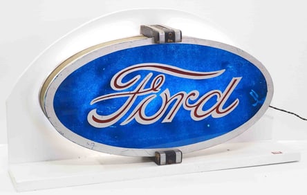 Lighted Ford sign