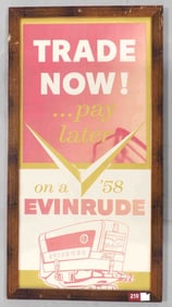 58 Evinrude paper dealer advertisement