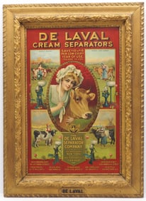 DeLaval Cream Separators sign with DeLaval frame