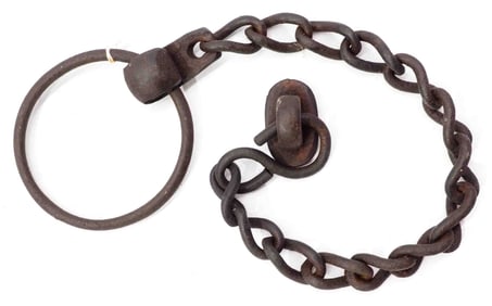 Spare horse lead for cast iron plow seat