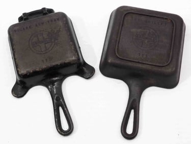 Griswold square ash tray / Griswold toy skillet