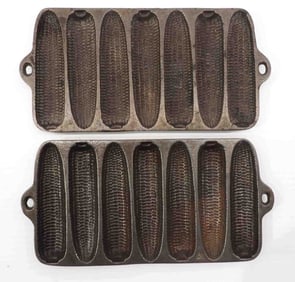 (2) Wagner tea size Krysty Korn Kob pans