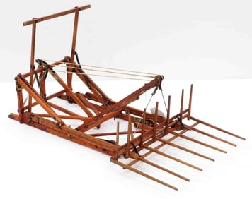 Salesman sample wooden Dempster hay stacker